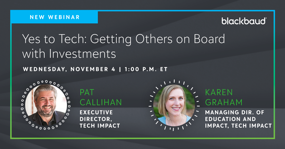 NOV. 4th WEBINAR EVENT: Yes to Tech - Getting Others On Board with Investments 7136