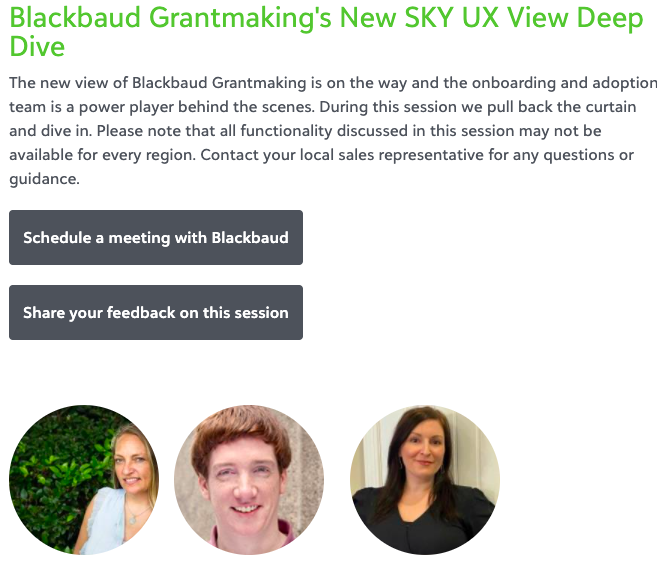 Did you miss the bbcon deep-dive session on the new Blackbaud Grantmaking SKY UX View? 7179