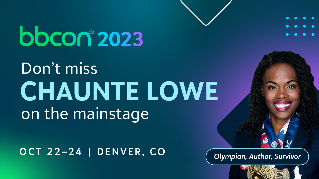 ATTENTION! US Olympian Chaunté Lowe is taking the bbcon mainstage! 9136