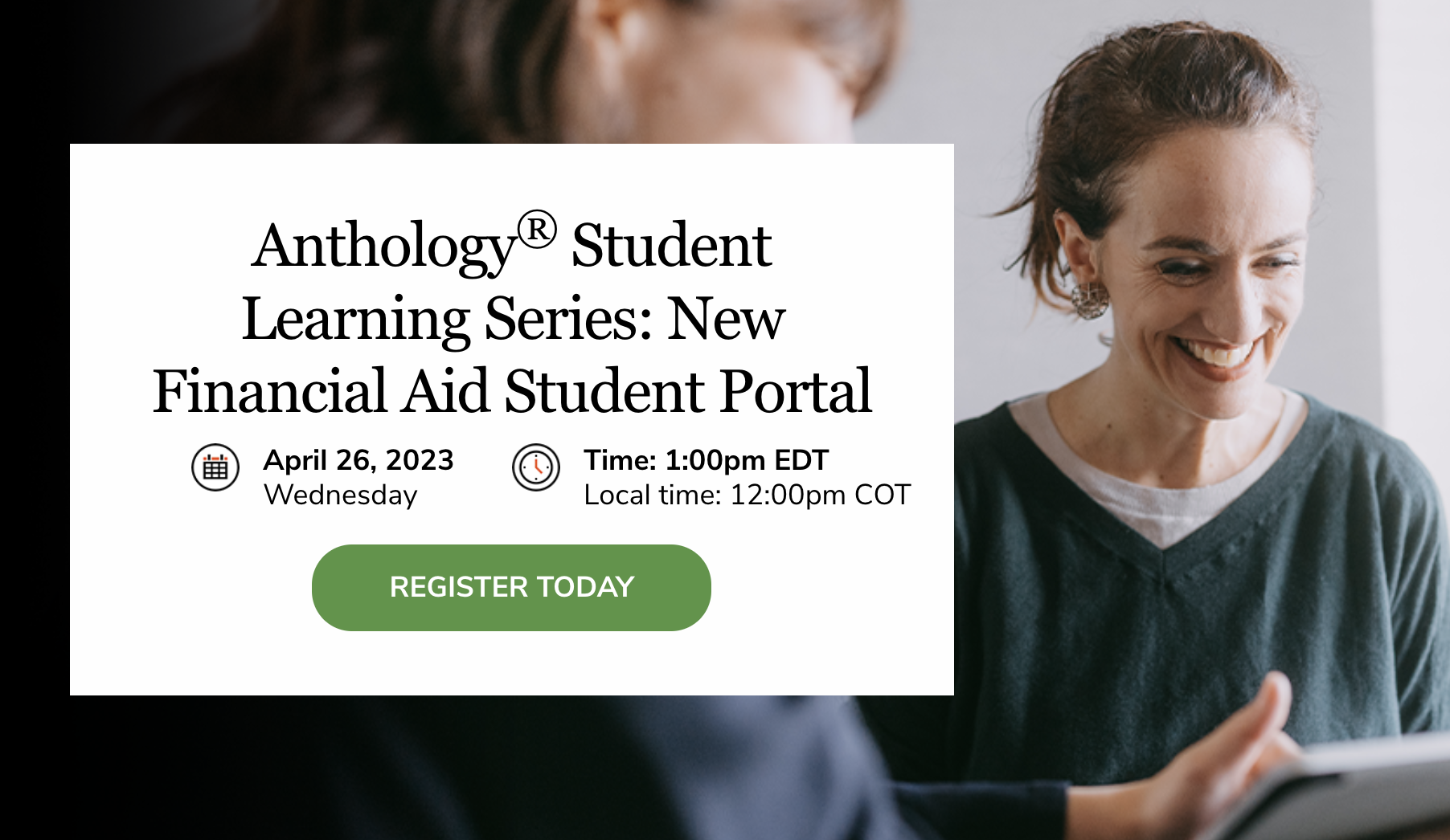 Anthology® Student Learning Series: New Financial Aid Student Portal 2306