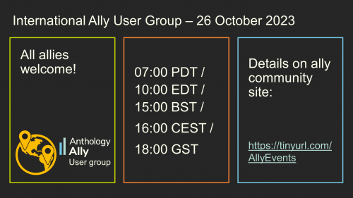 International Ally User Group - 26 October 2023 2532