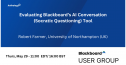 Blackboard User Group - May 29 3027
