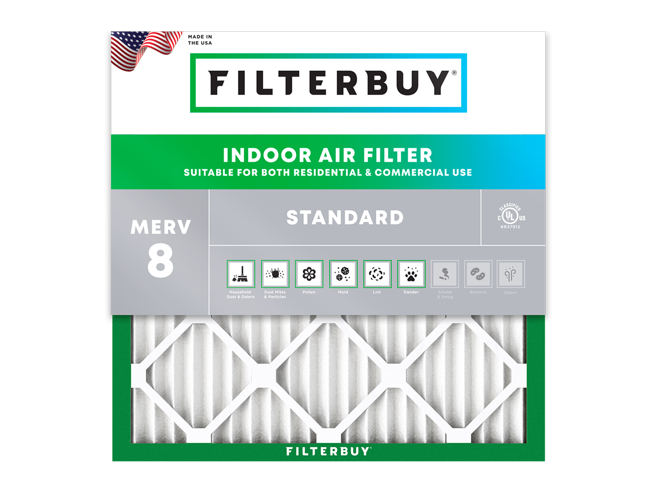 American-Made MERV 8 Filters 20