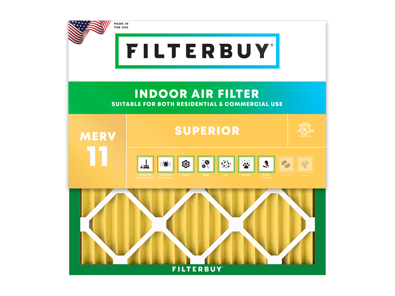 American-Made MERV 11 Air Filters 21