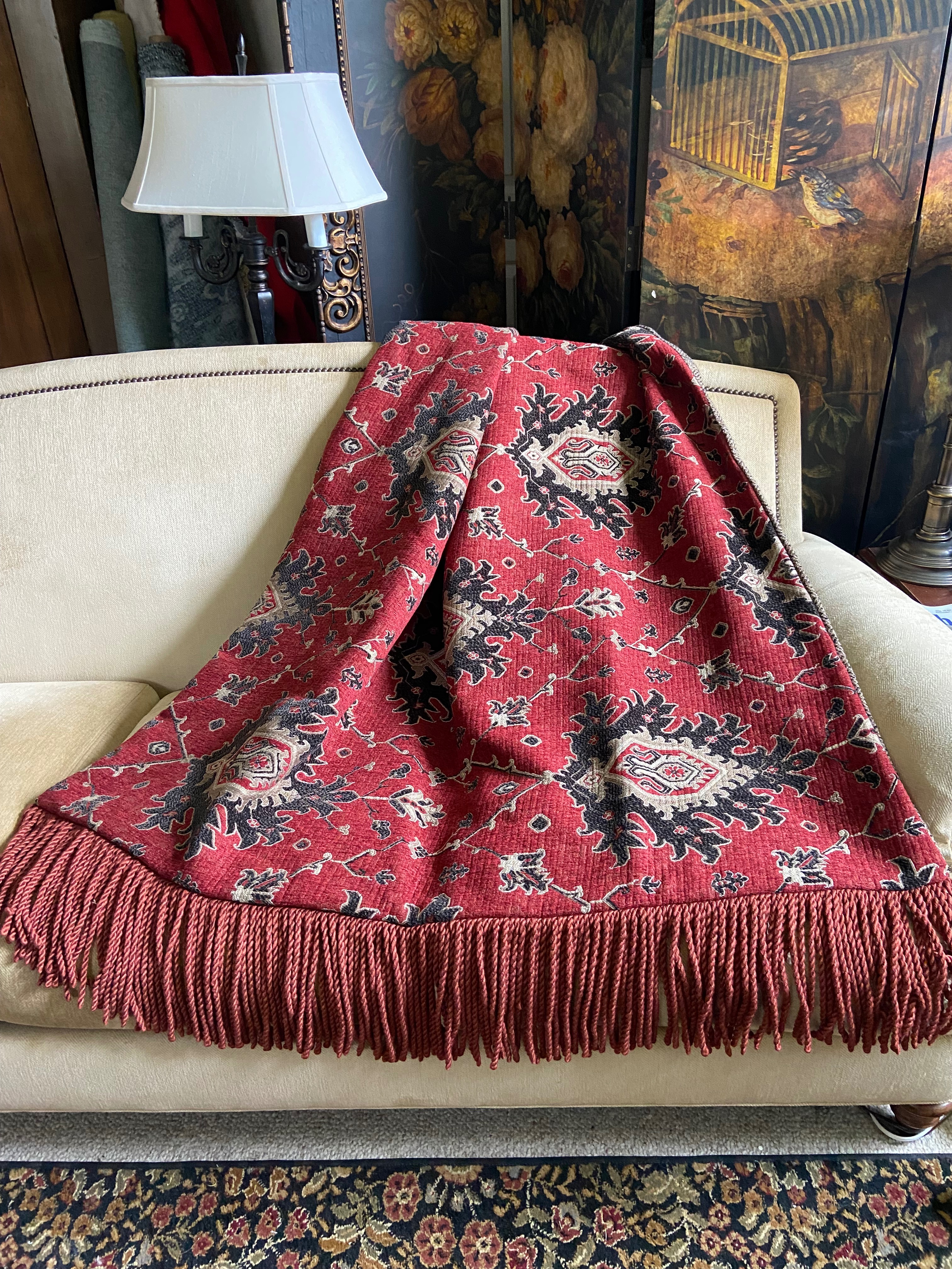 Regal Red Luxurious Throw Blanket 177