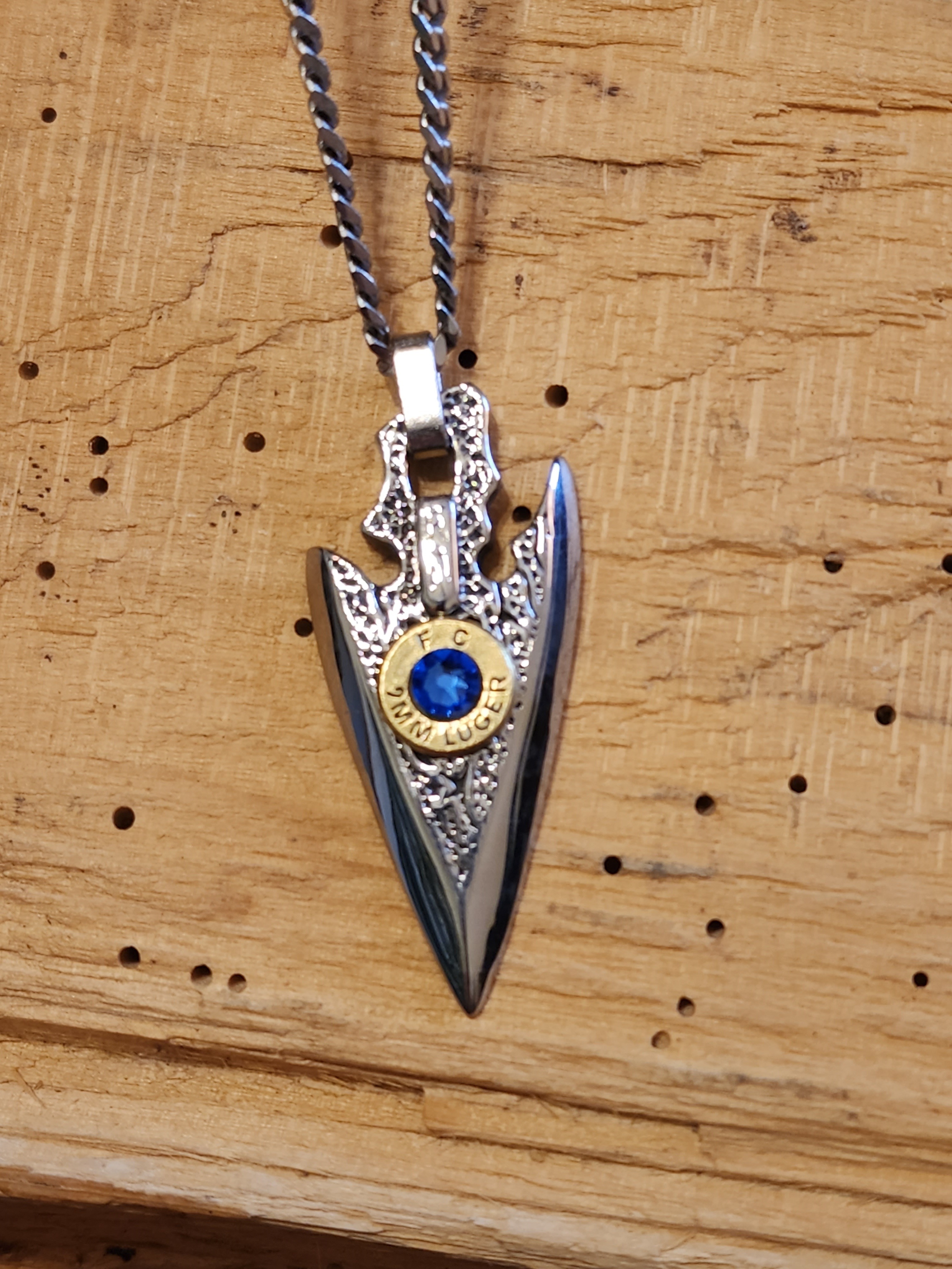 Stainless Steel Arrow Bullet Necklace 32