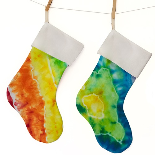 Tie Dyed Christmas Stocking 183