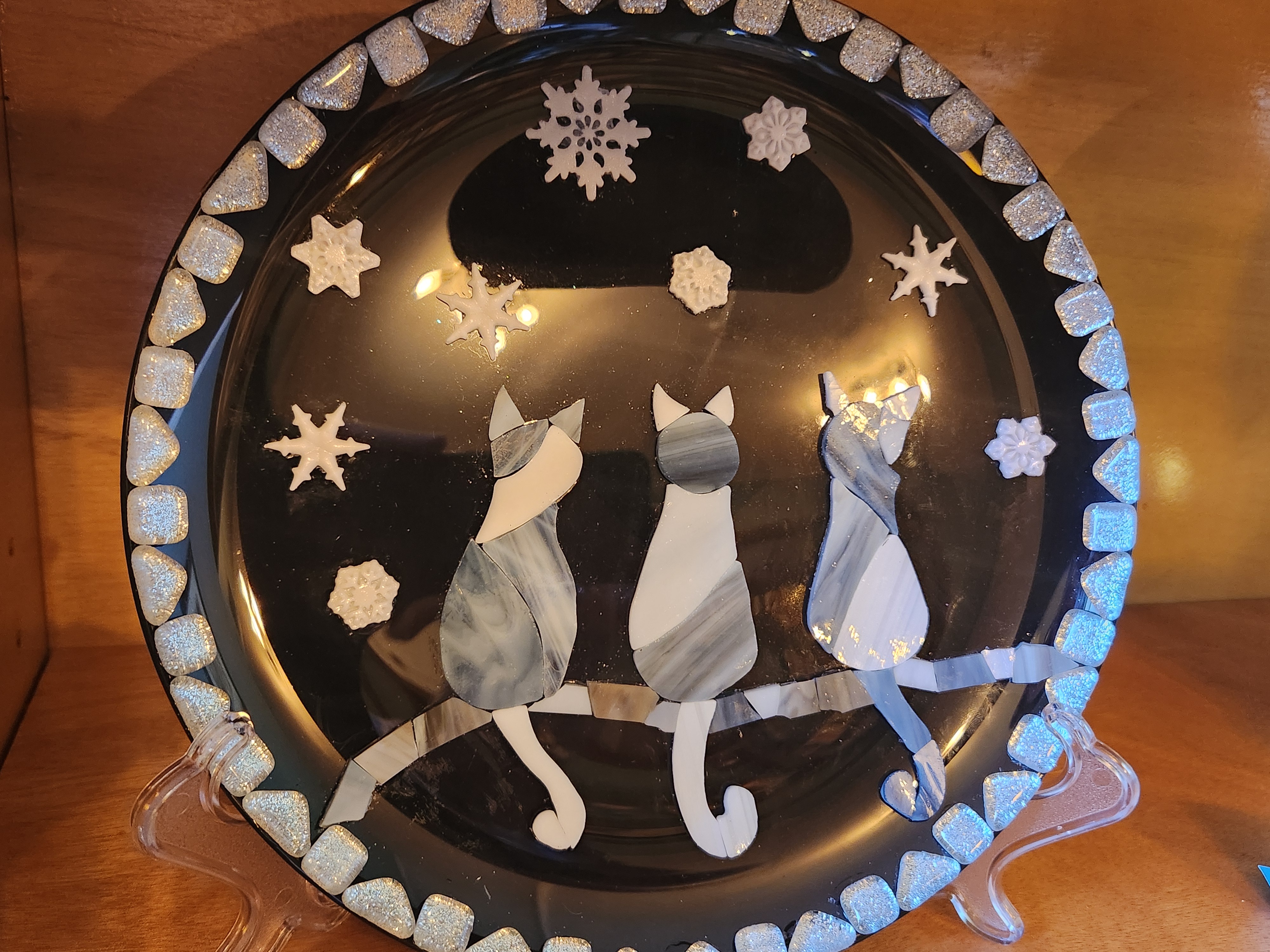 Plate:  Winter Cats 217