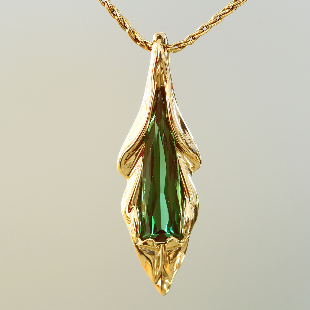 Green Tourmaline Pendant 223