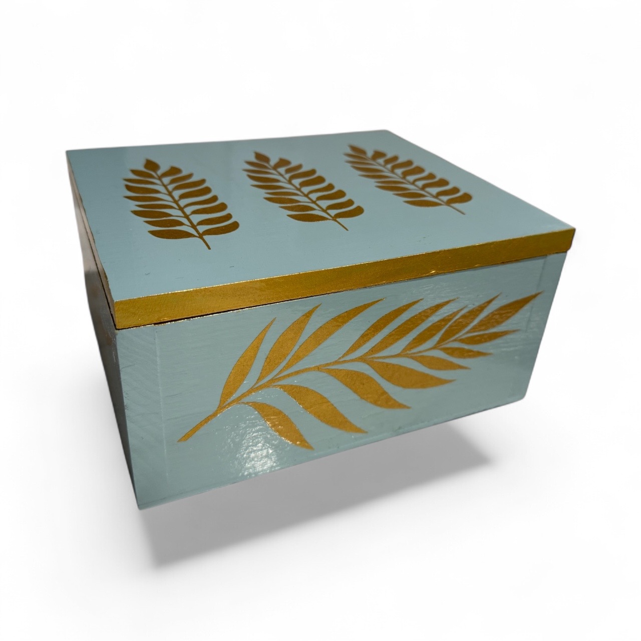 Handmade Angel Blue & Gold Box 29