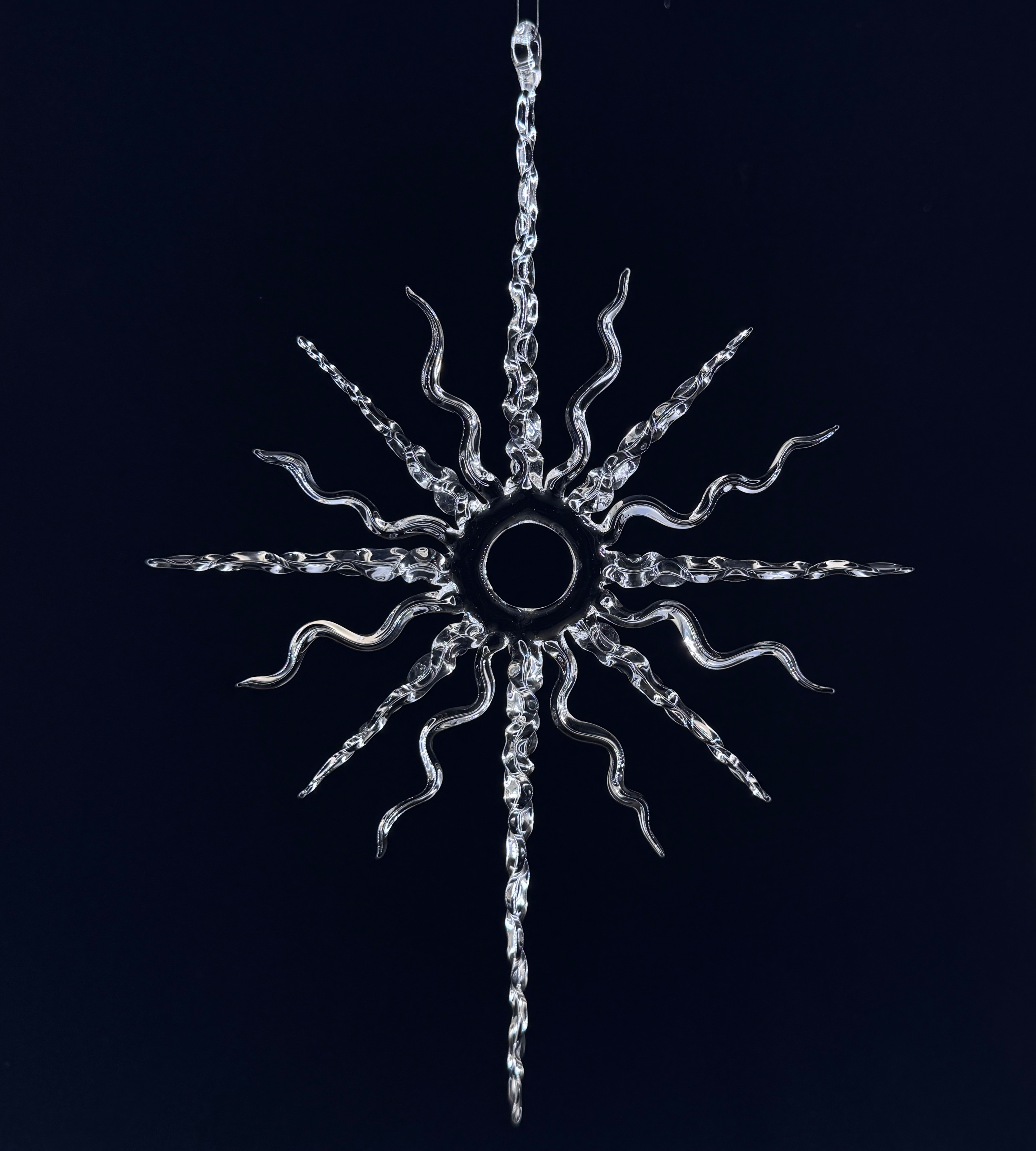16 Pointed Glass Icicle Star 68