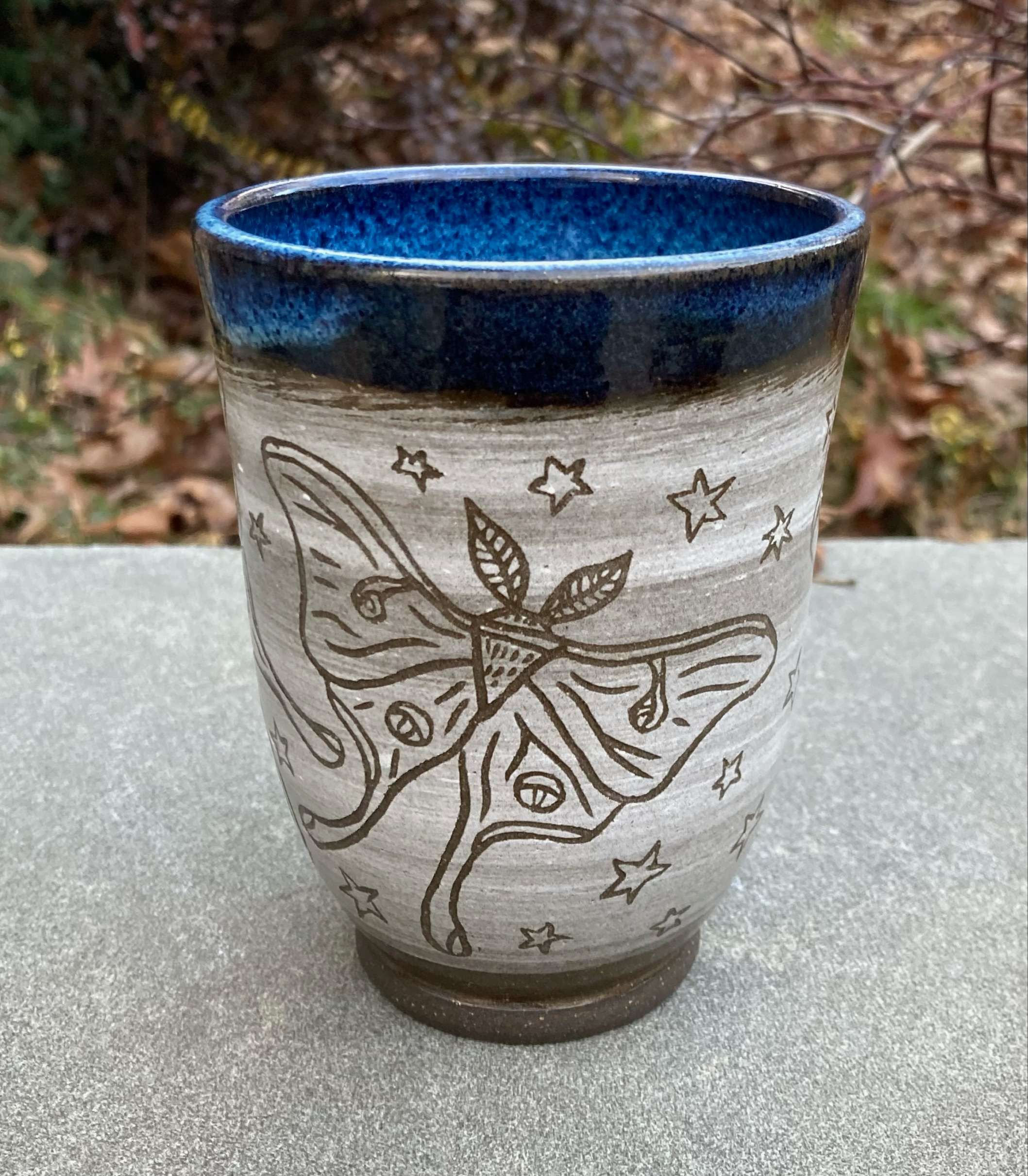 Handleless Luna Moth Mug 68