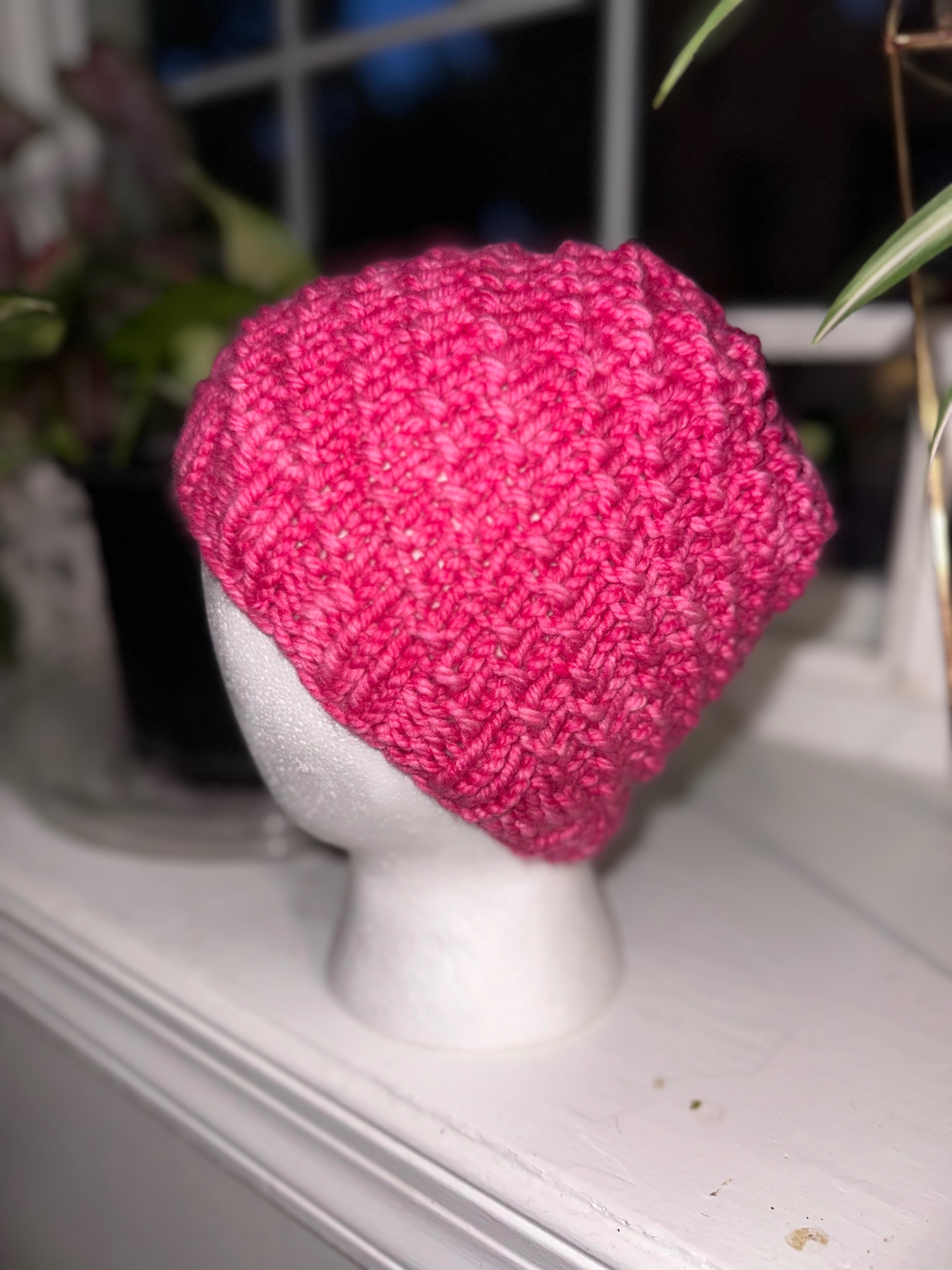 Pink Swirl Beanie 205