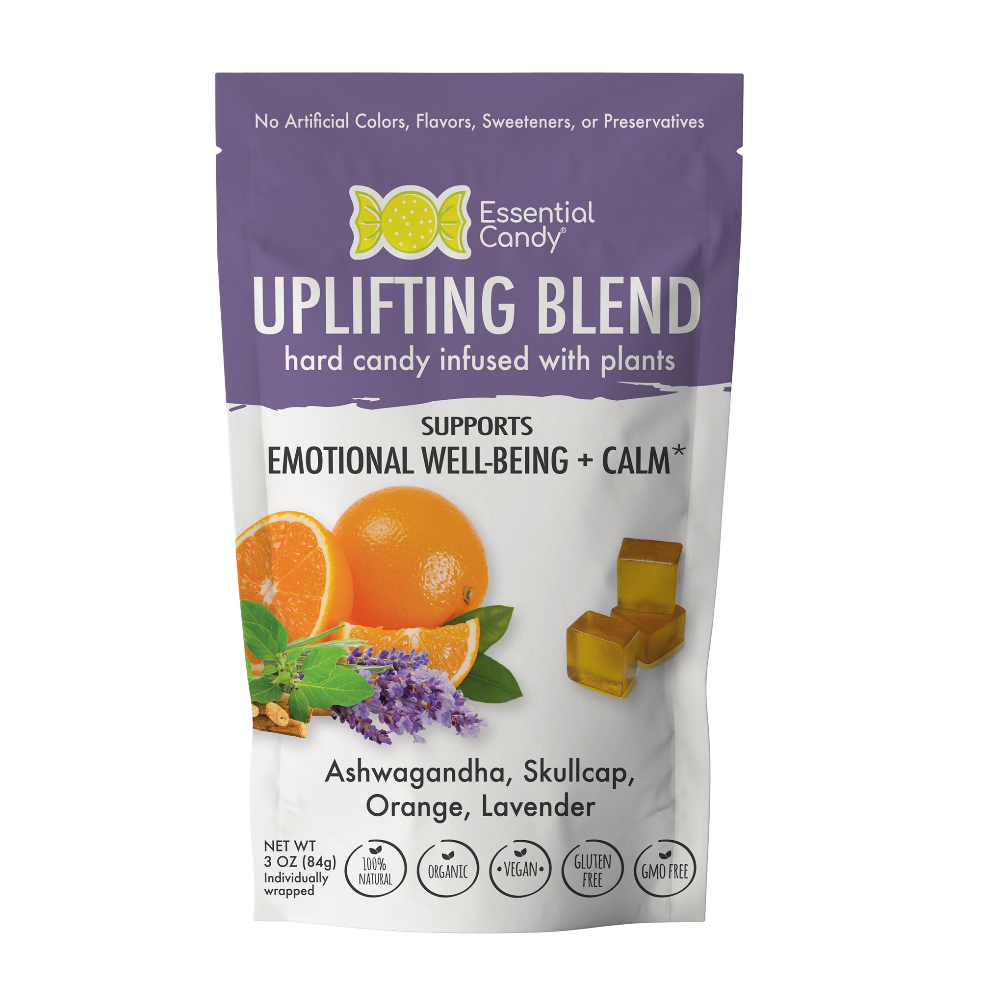 Uplifting Blend Mood Balance Organic Hard Candy 21