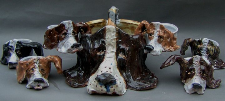 Bassett Hound Bowl Set 227