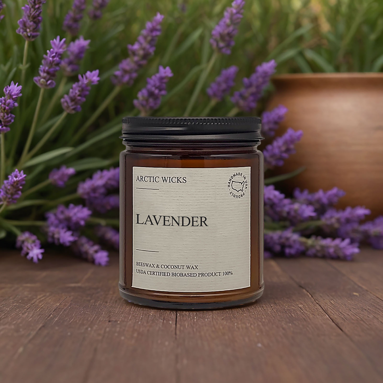 Lavender Coconut & Beeswax Candle 28