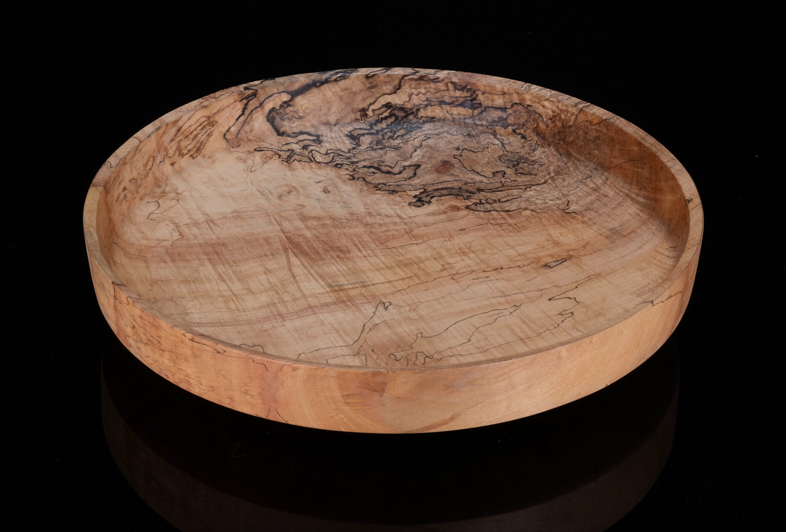 Spalted Curly Maple Bowl 65