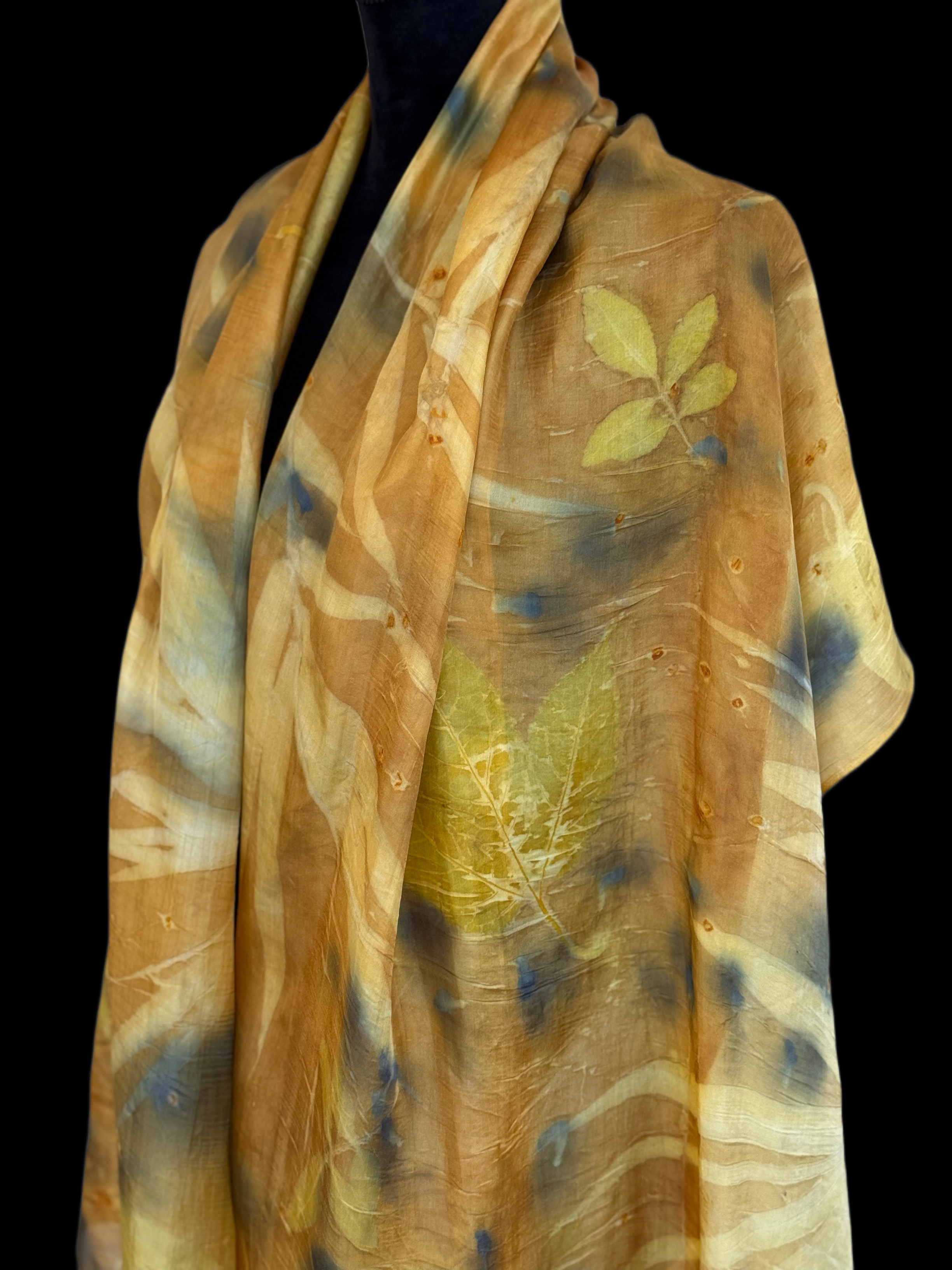 Shimmering Nature Silk Wrap 63