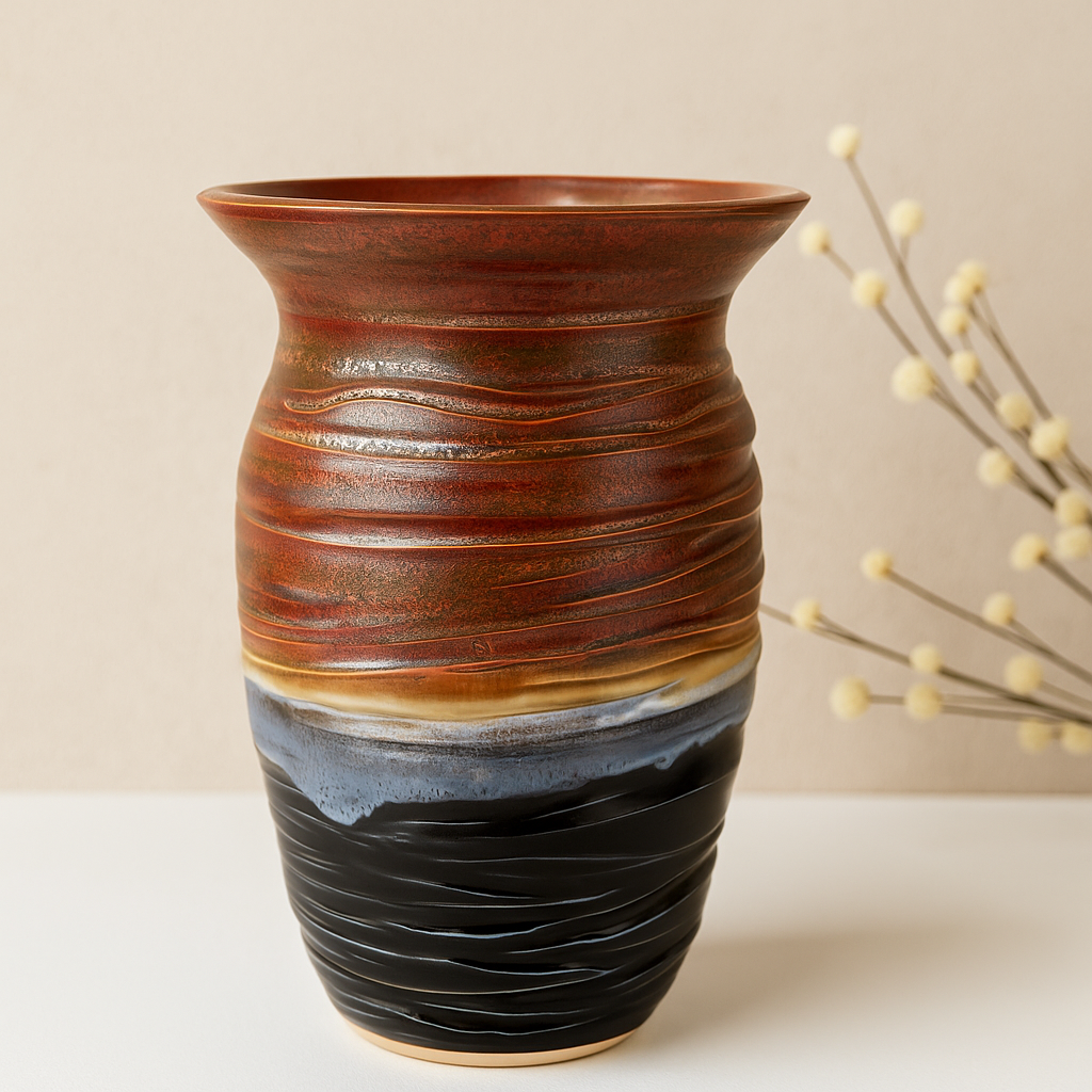 Tri-colored Vase 82