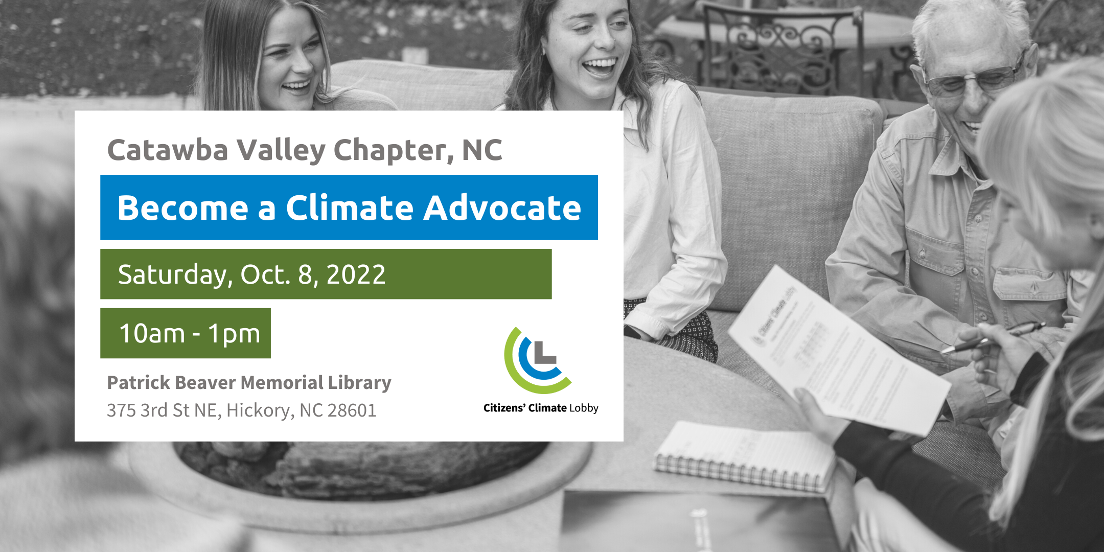 Become a Climate Advocate - Catawba Valley Chapter, NC 10938
