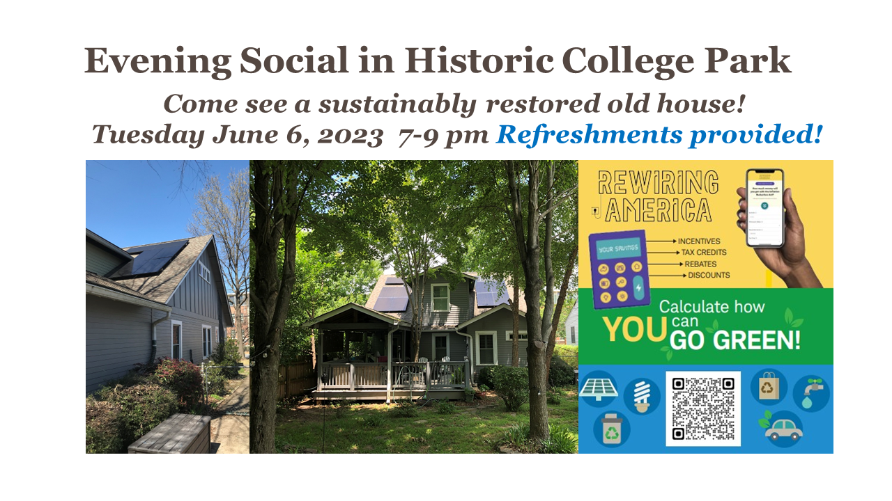 An Evening Social in Historic College Park Tuesday, June 6, 2023 from 7-9 pm 13037