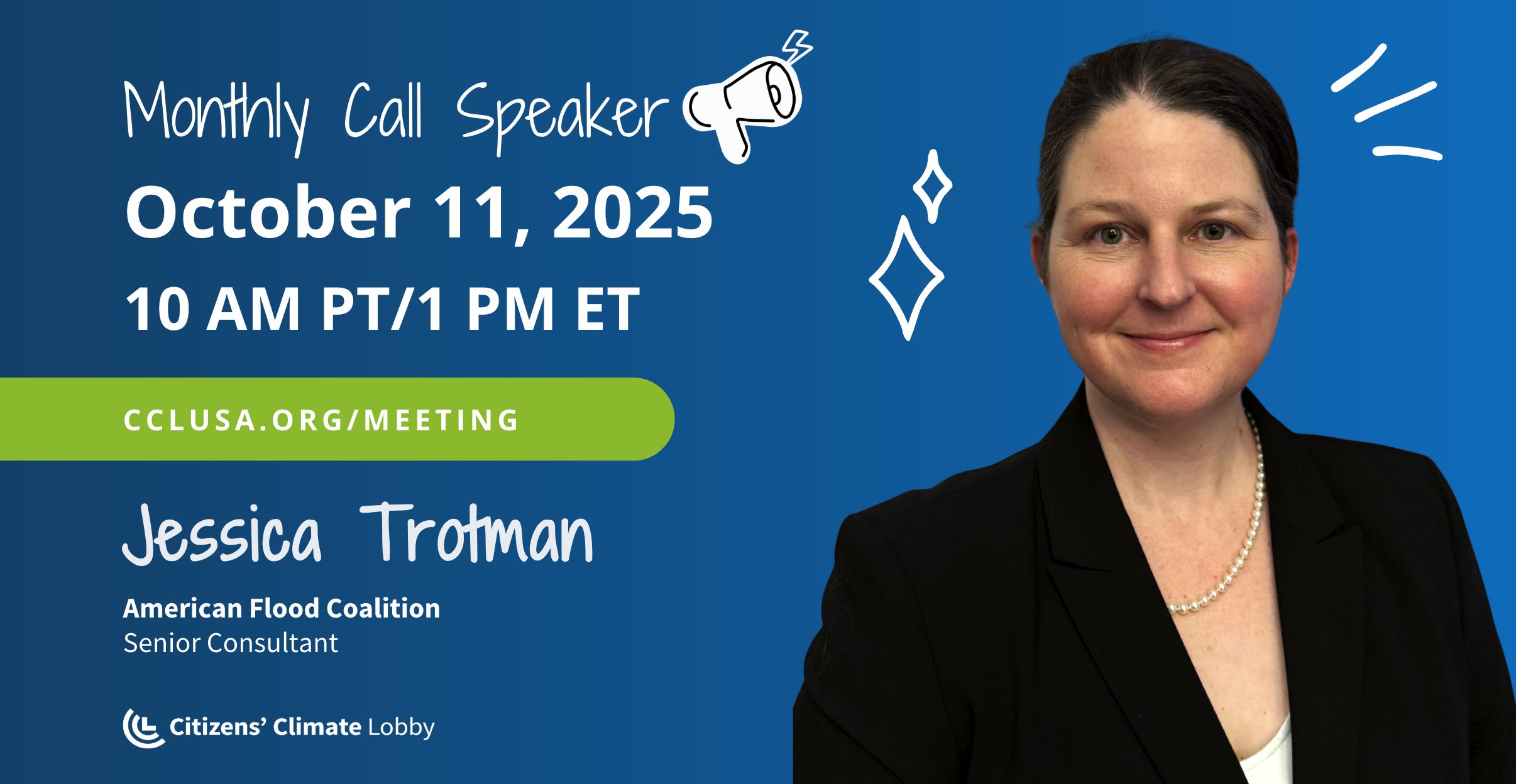 October National Monthly Meeting  w/ Jessica Trotman,  American Flood Coalition, Senior Consultant 17649