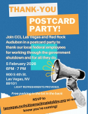 Postcard writing party with the Red Rock Audubon 20206