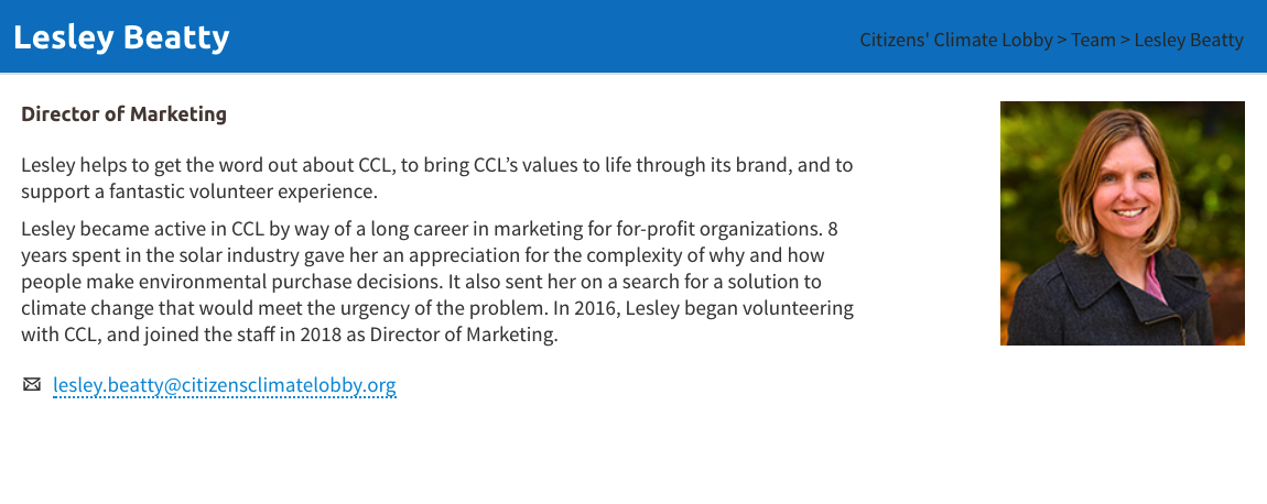 Hang out with a CCL staffer: Lesley Beatty 3556