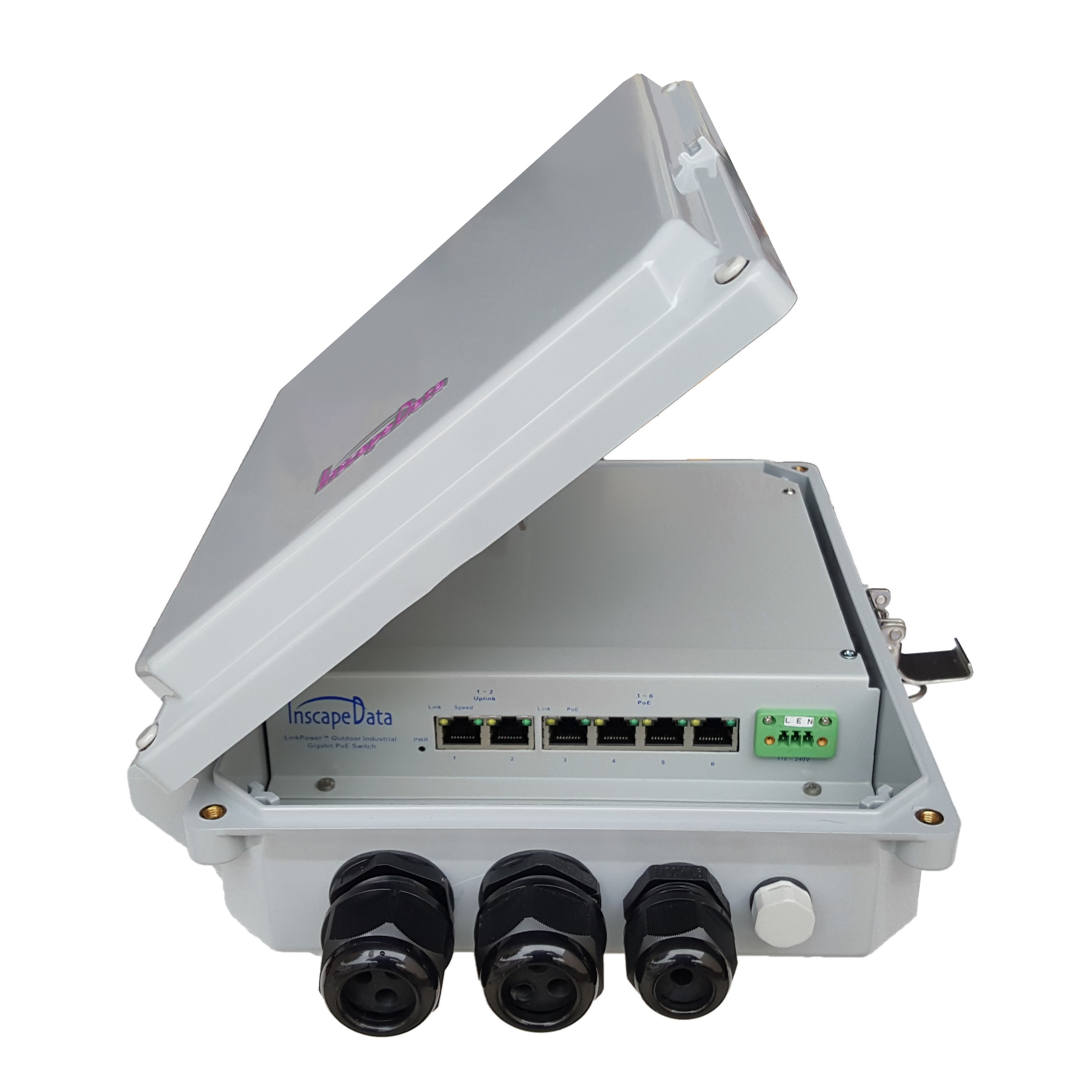 LPS840AT-T1 All-in-One Outdoor 6-Port Gigabit Unmanaged 802.3at/af PoE Switch 25