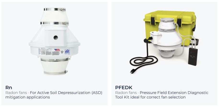 Radon fans 126