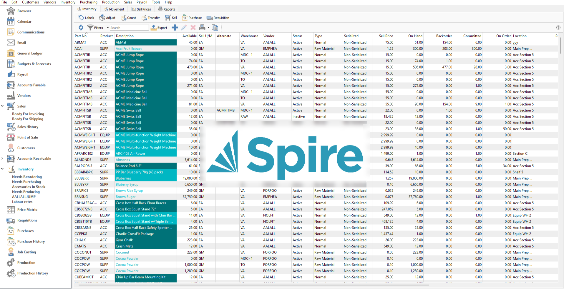 Spire - Fully Integrated ERP 144