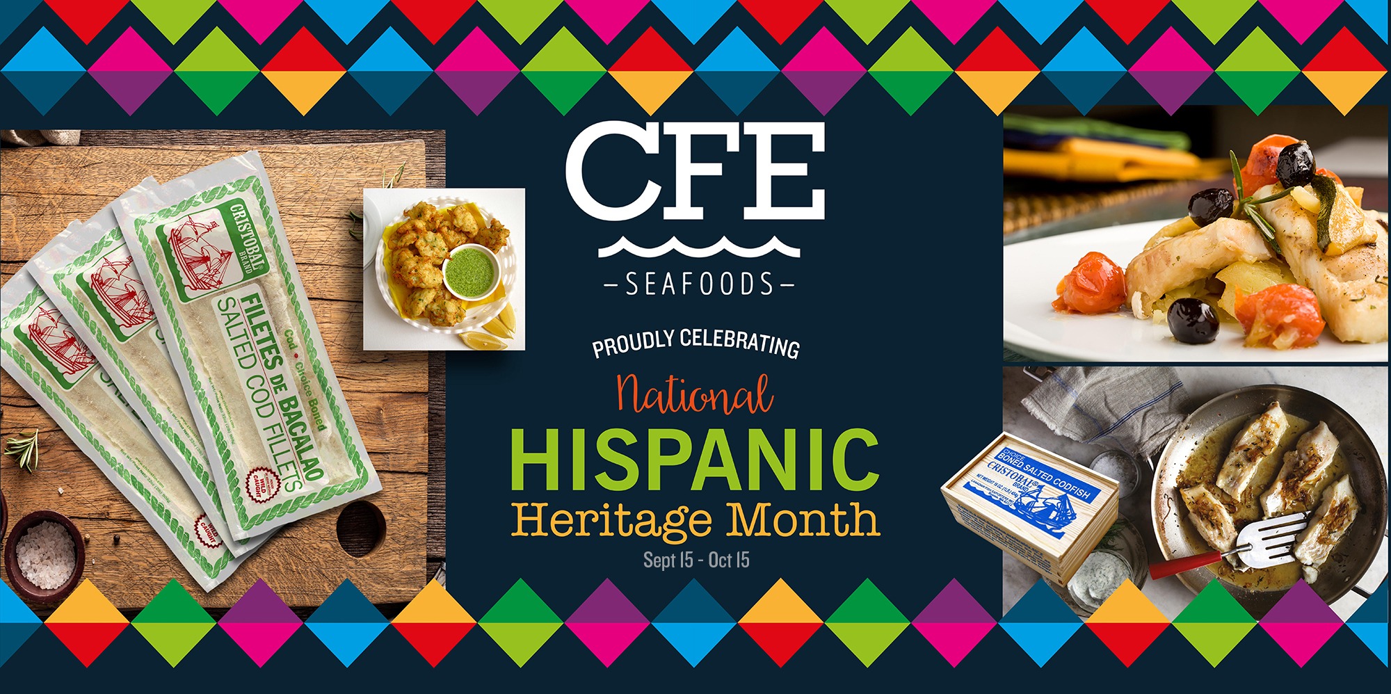 CFE Seafoods is proud to be a part of Cocina Sabrosa again this year, and help kickoff National Hispanic Heritage Month! 101