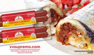 V&V Supremo Foods, Inc. presenta el auténtico chorizo de pollo, ampliando su línea de productos tradicionales Mexicanos. 174