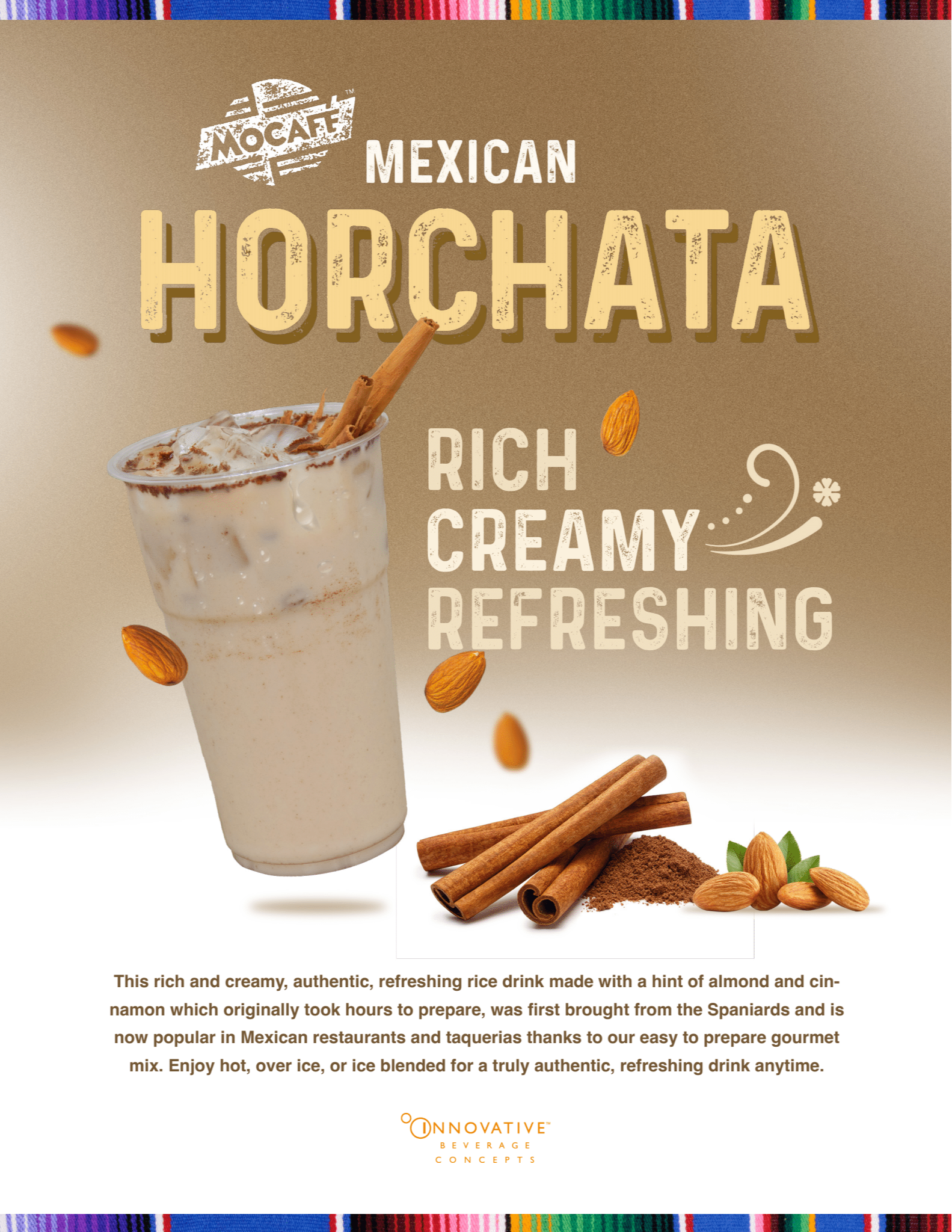 MOCAFE™ Horchata Blended Frappe Mix 123
