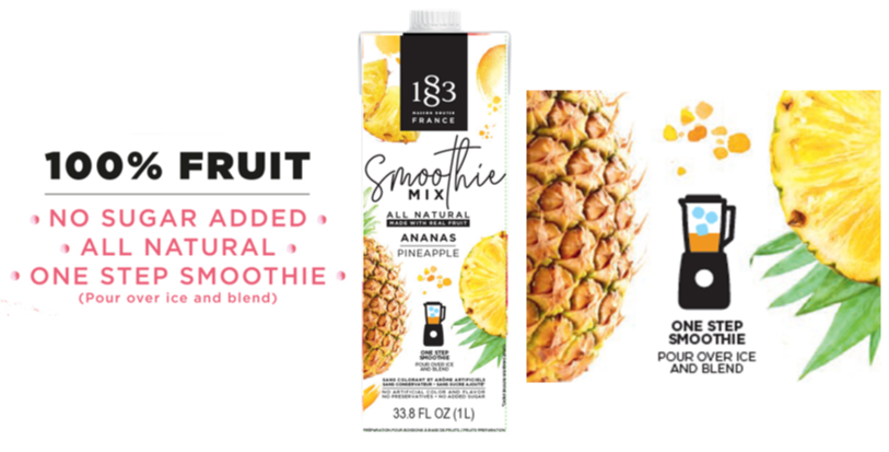 Pineapple Smoothie Mix 1L 78