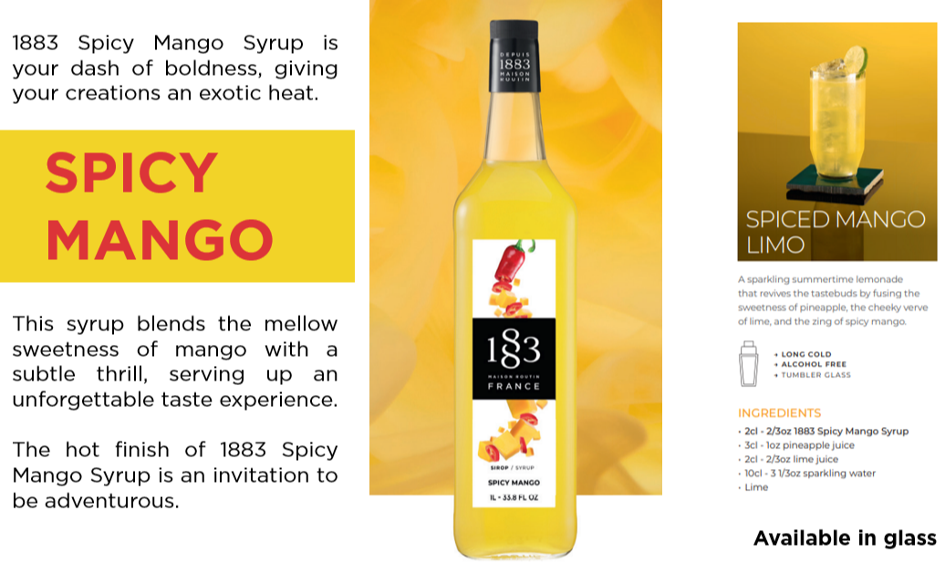 1883 Spicy Mango Syrup 75