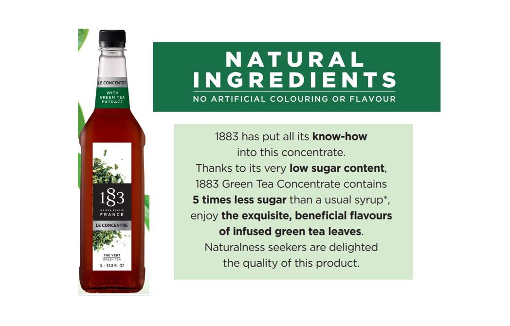 1883 REVEALS ITS NEW CONCENTRATE WITH GREEN TEA EXTRACT 55