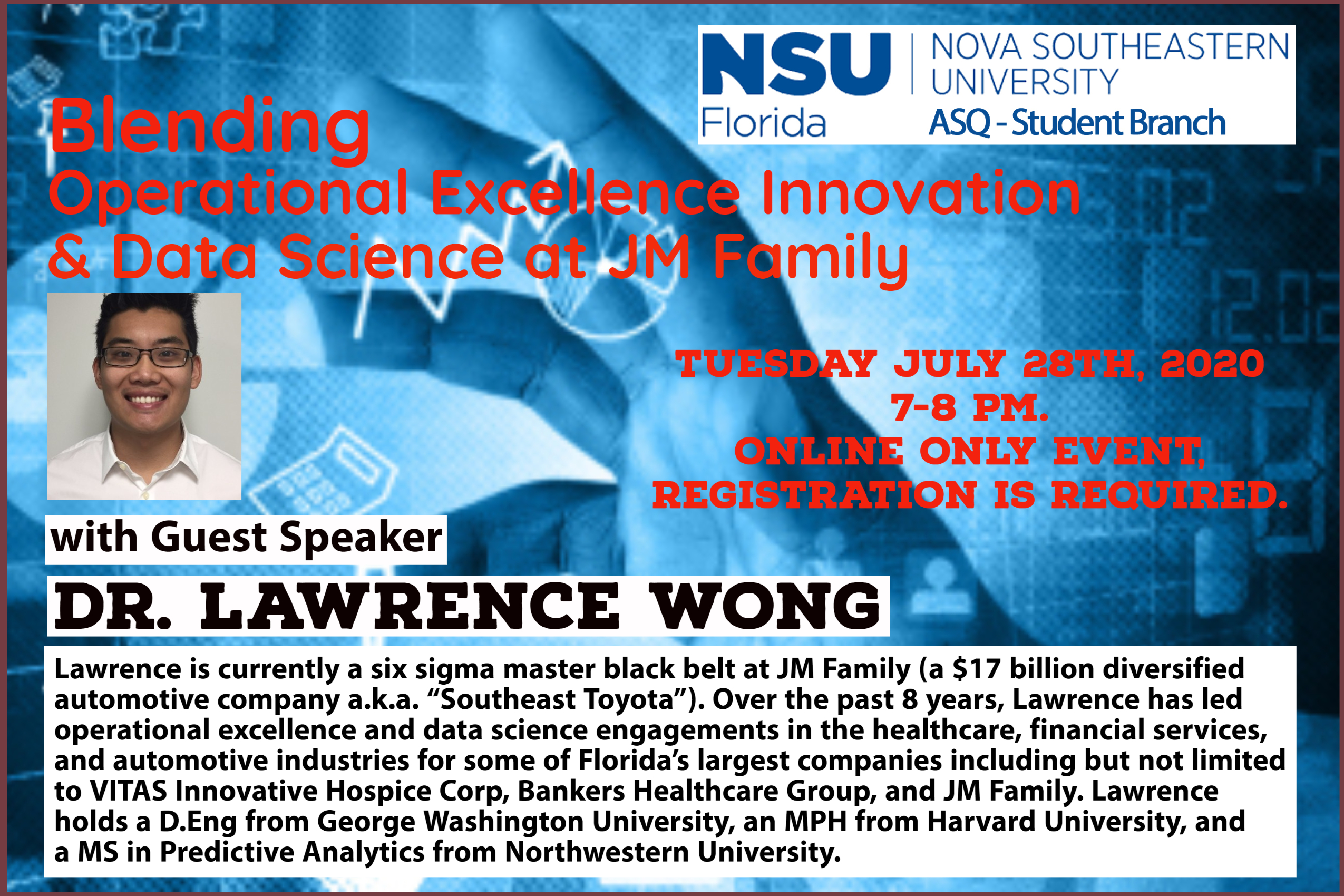 NSU ASQ Student Branch July presentation 7/28 at 7pm EDT 2065