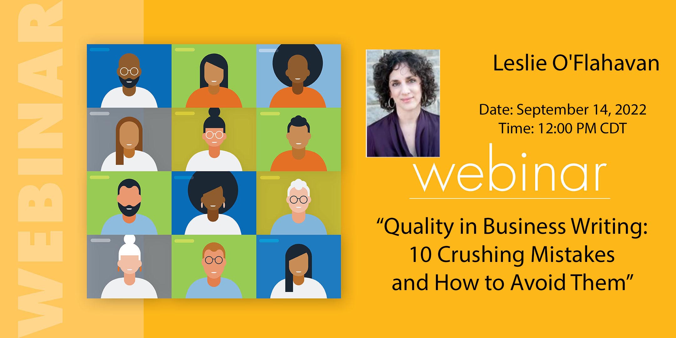 ASQ LED 14 Sep Webinar - "Quality in Business Writing" with Leslie O'Flahavan 4350