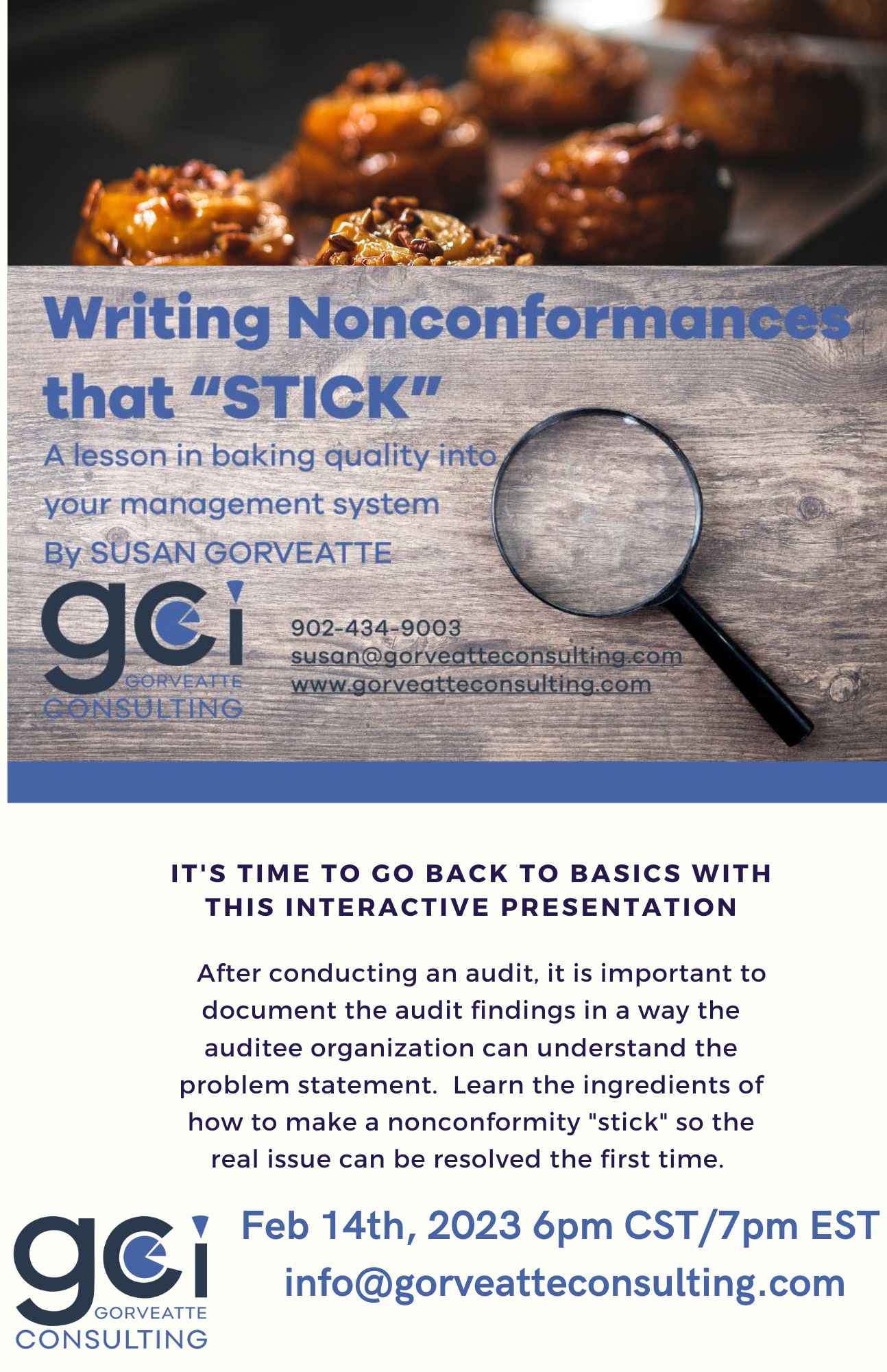 ASQ Inspection Division Webinar (0.1 RU)  — Writing Nonconformances that ‘STICK’ – A lesson in baking quality into your management system. 4782