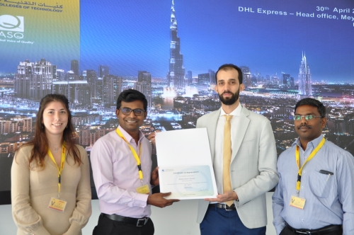Visit of students and young members to DHL express in Dubai