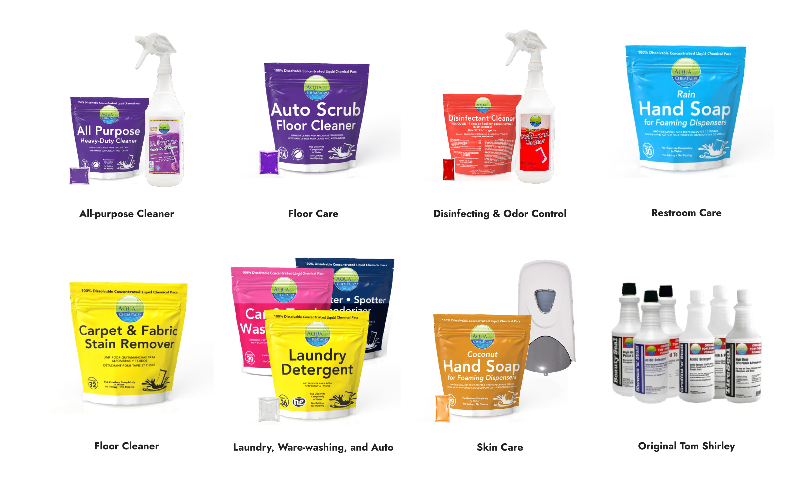 Aqua ChemPacs Full Product Line 106