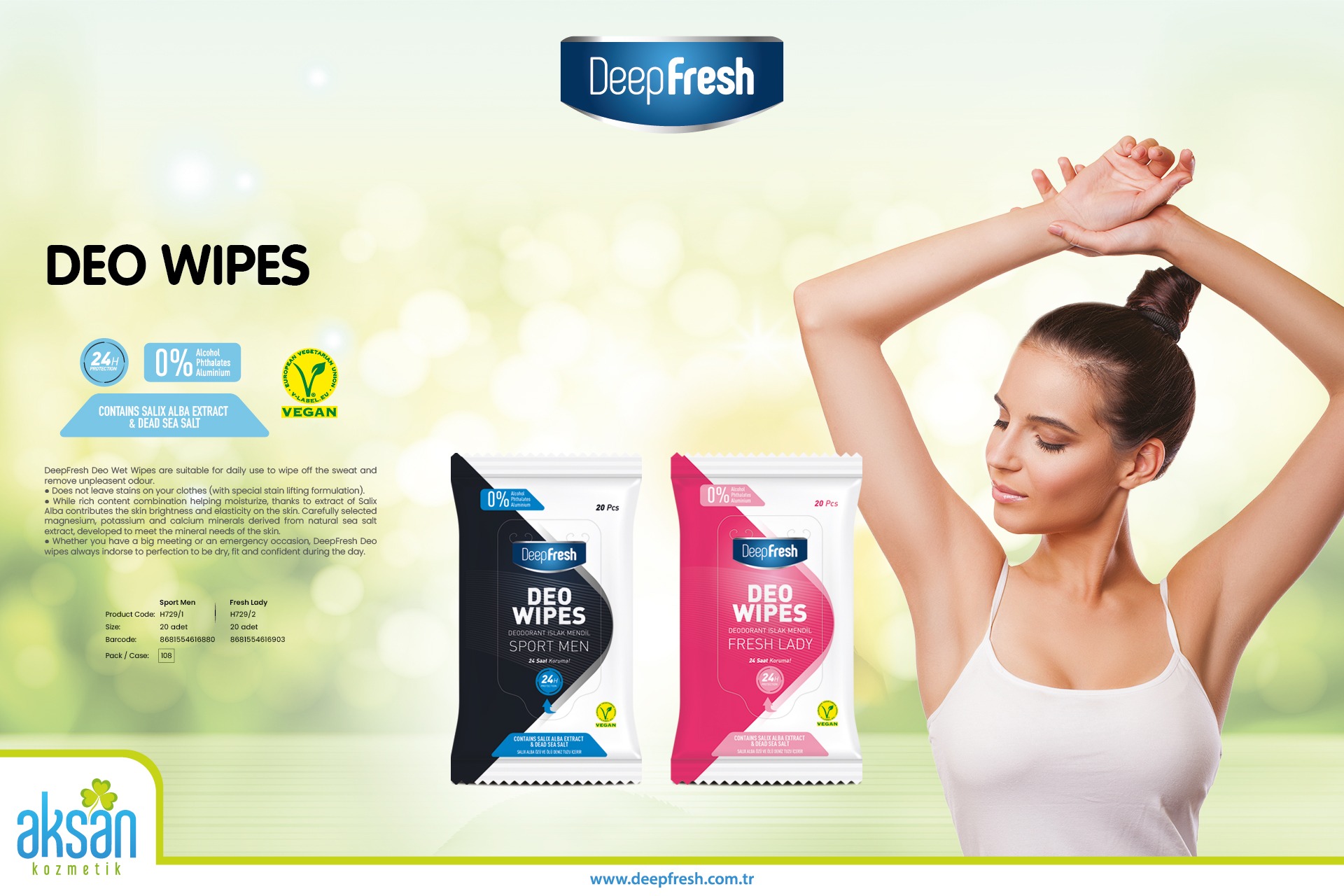 DeepFresh Deo Wet Wipes 301