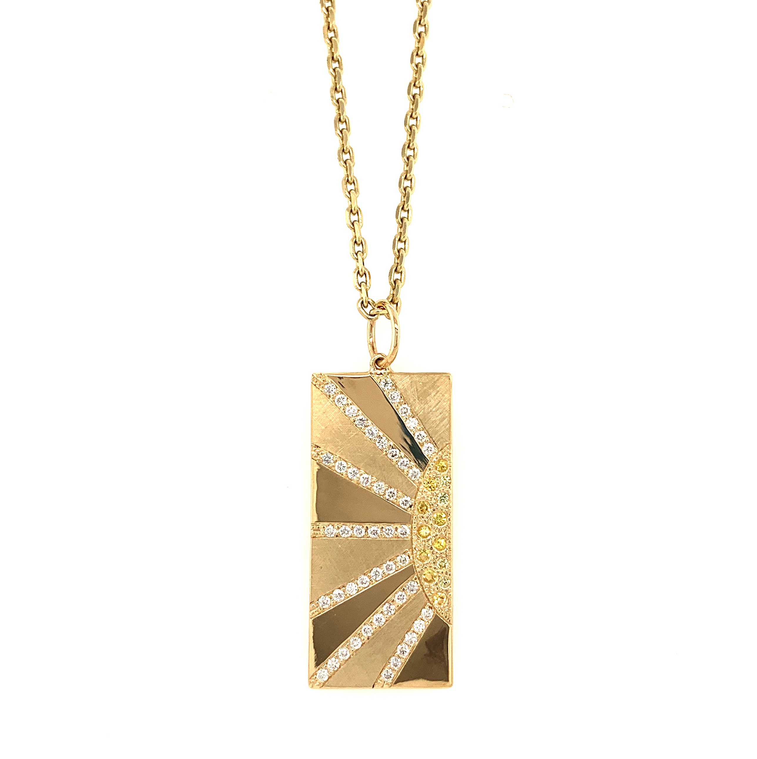 HOTT 14k Gold Sun Ray Pendant 230