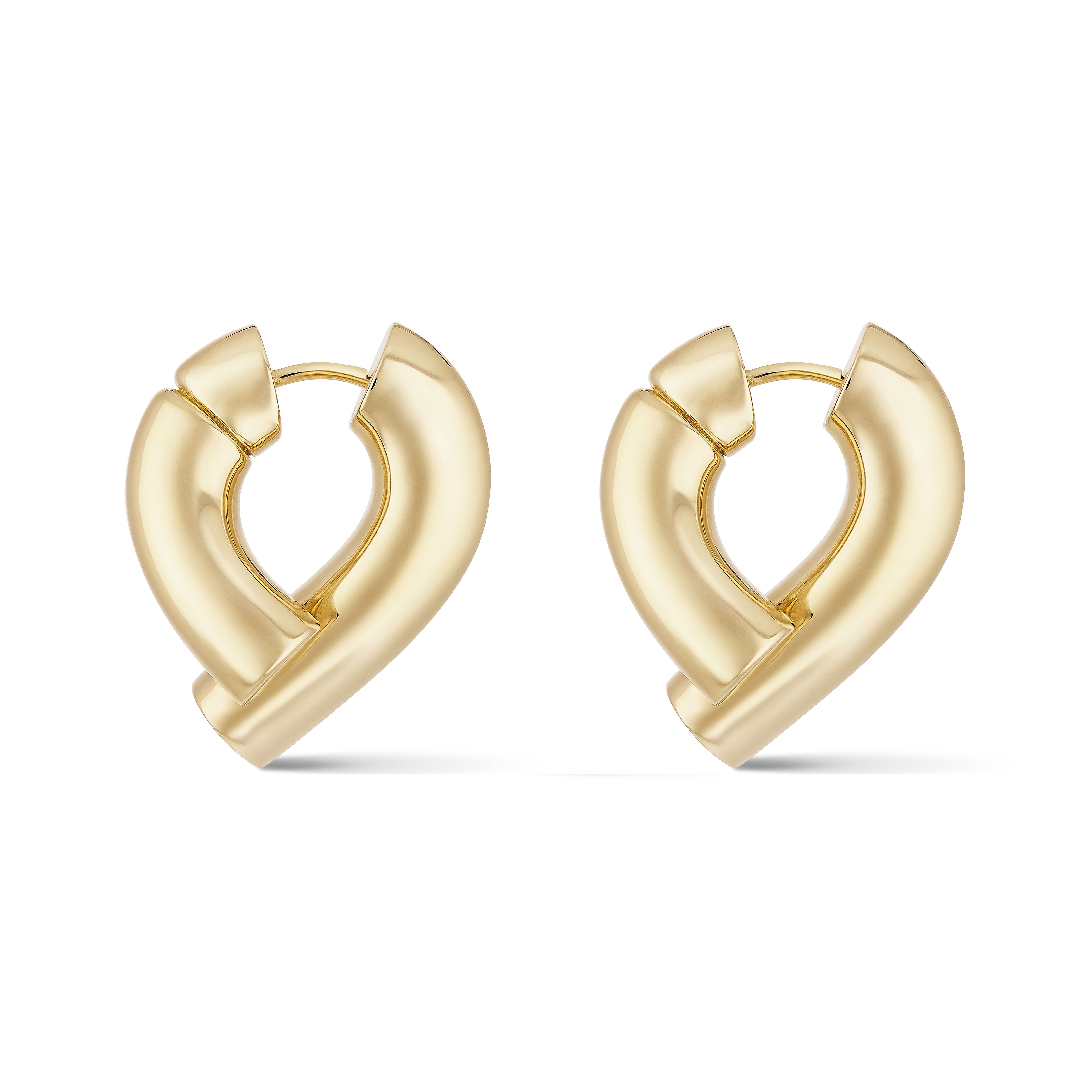 Oera Earrings. Yellow gold. Large hoop version Price 74