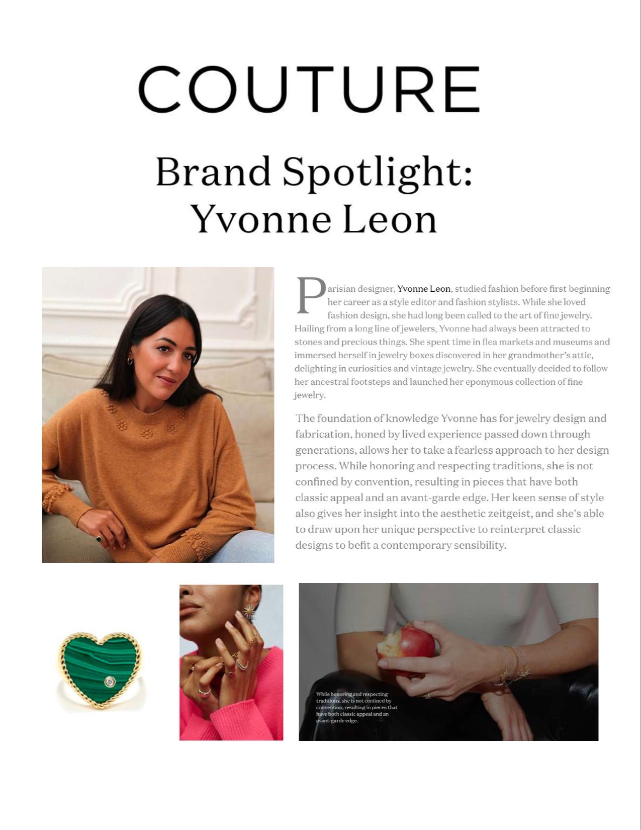 CUTURE Brand spotlight : Yvonne Léon 82