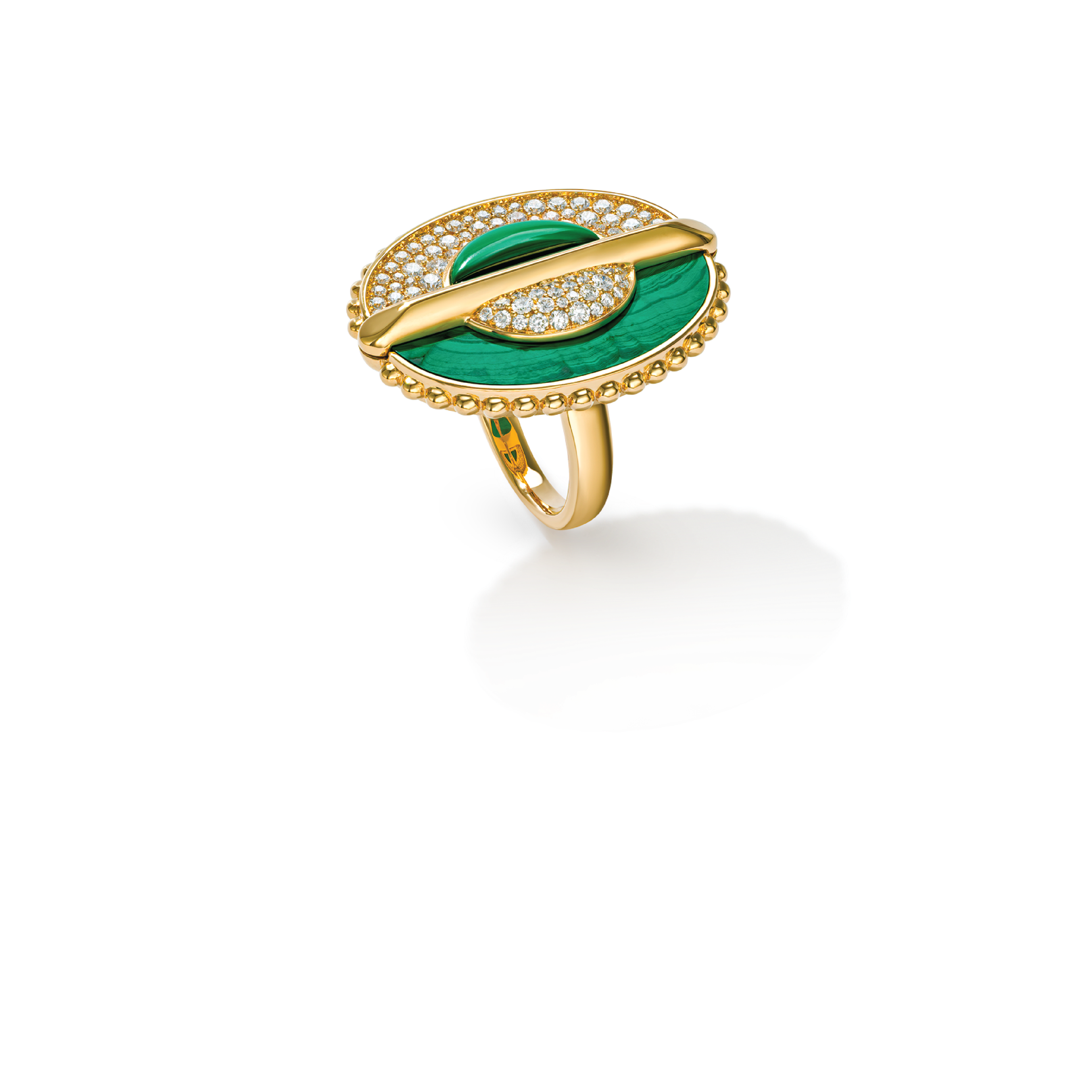 As Above So Below Ring in Malachite 279