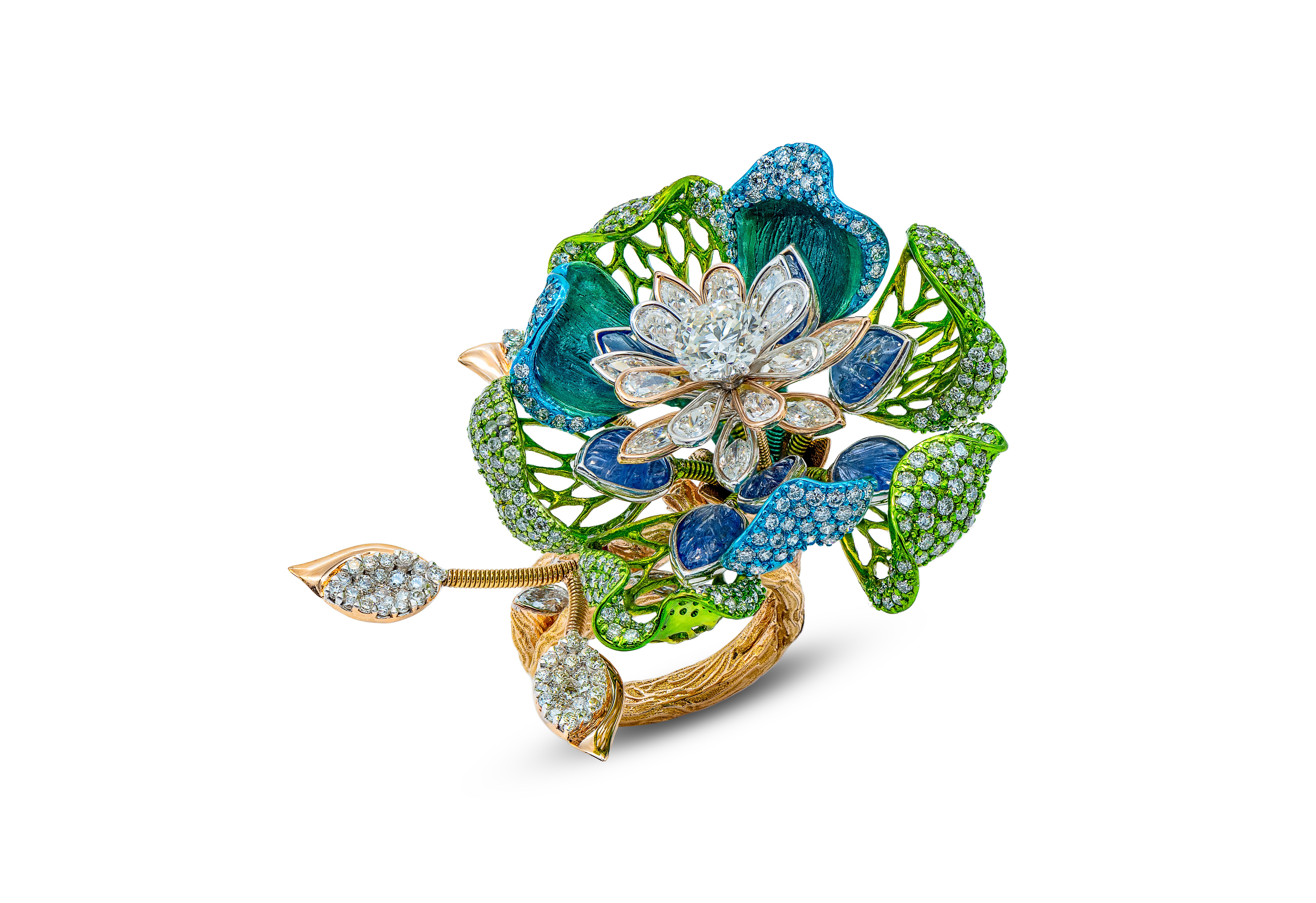 Azure Blossom Spring Ring 425