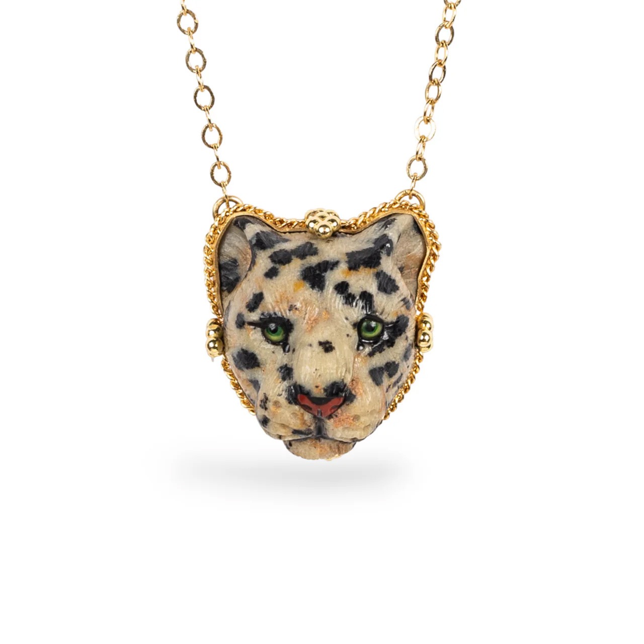 Carved Leopard Necklace 131
