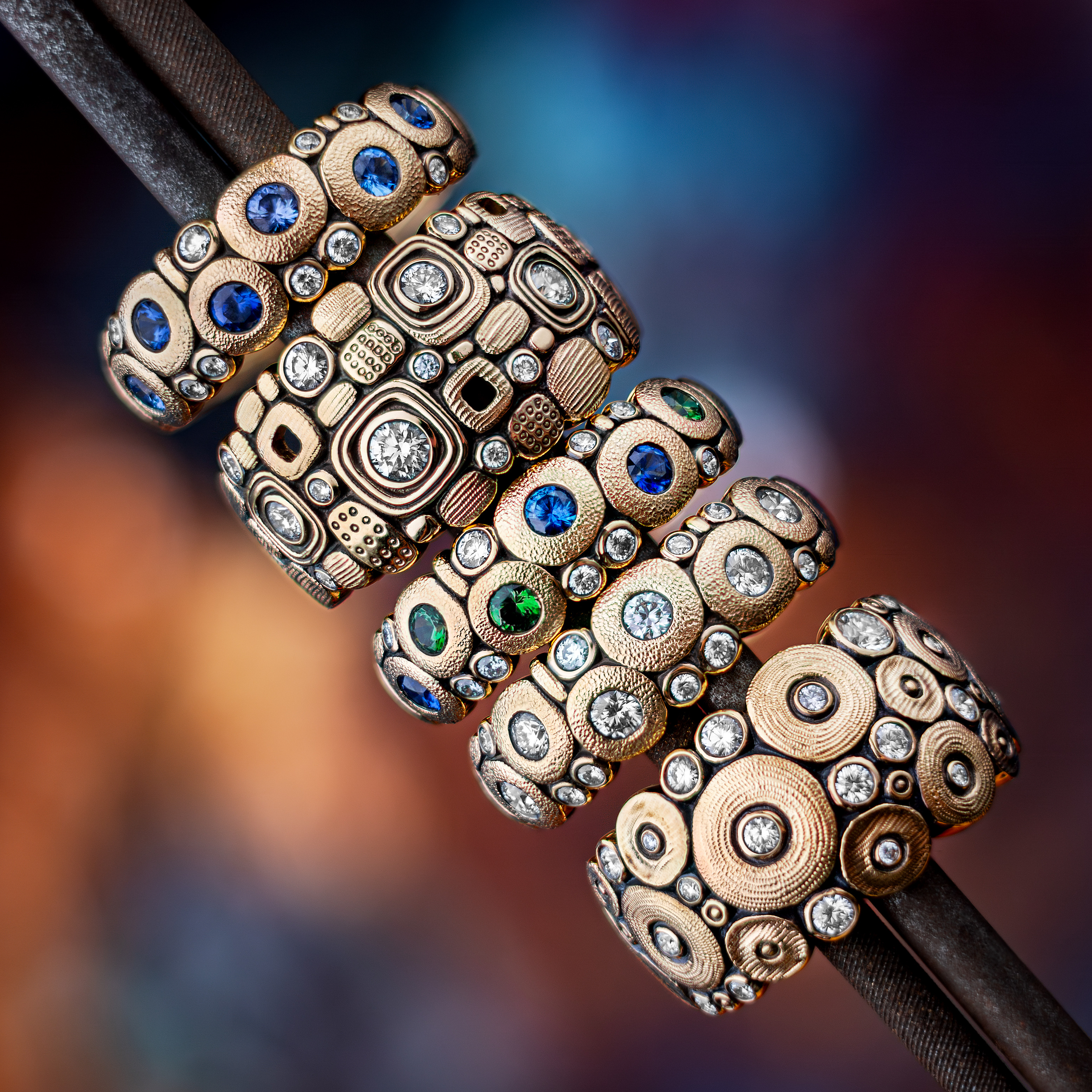 Candy, Little Windows and Orchard rings 228